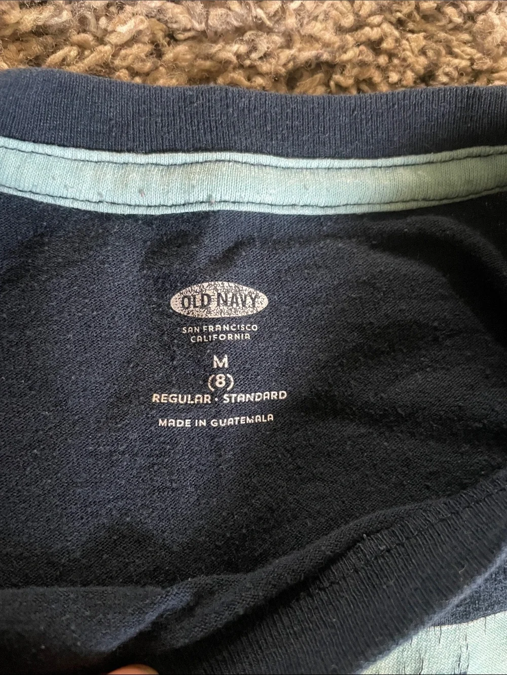 Old Navy Navy Blue Graphic 'Eat Beach Sleep Repeat' Tee